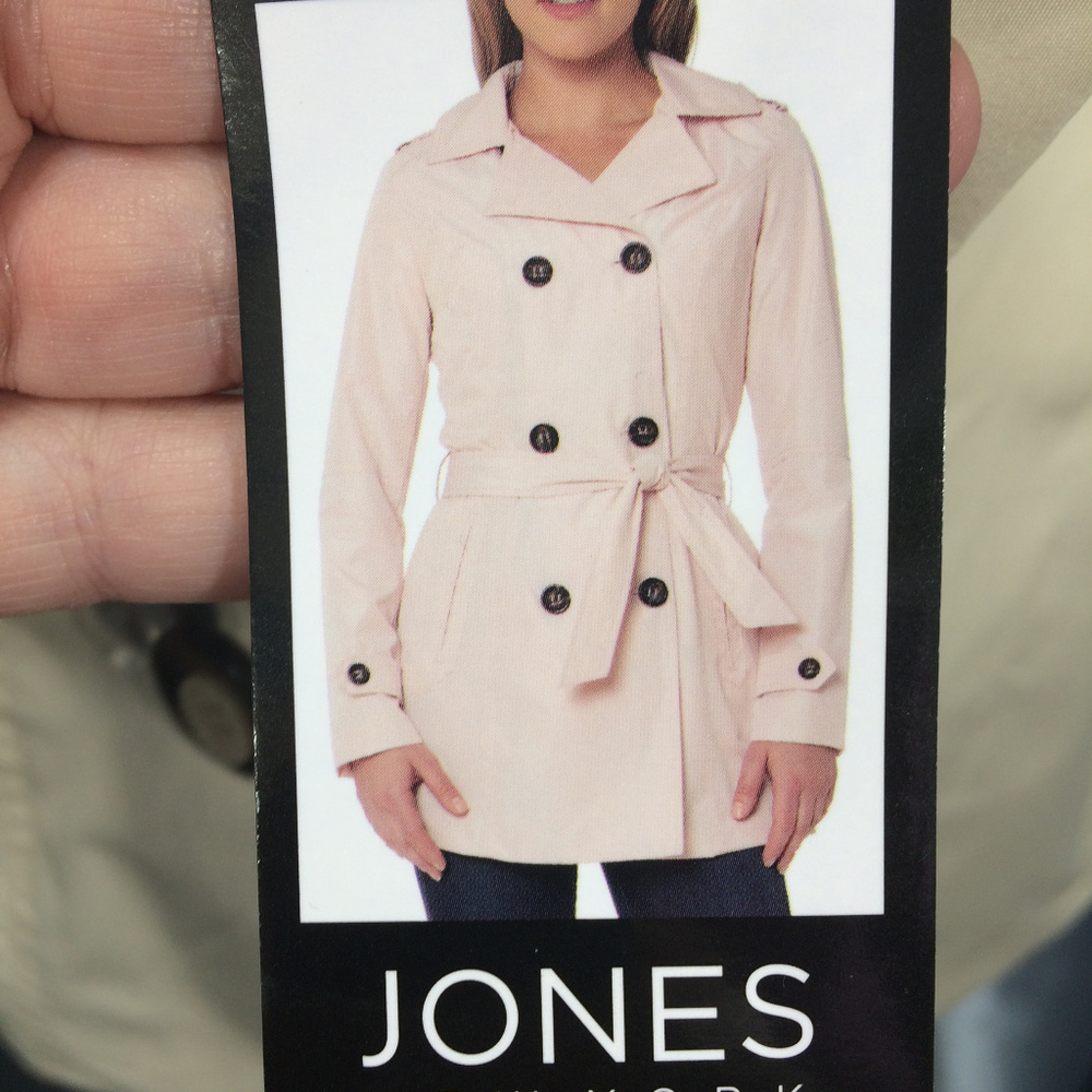 NEW Jones NY Water Resistant Trench Coat /Raincoat - Picture 5 of 5